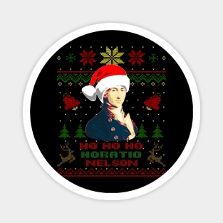 Horatio Nelson Funny Christmas Ho Ho Ho Magnet